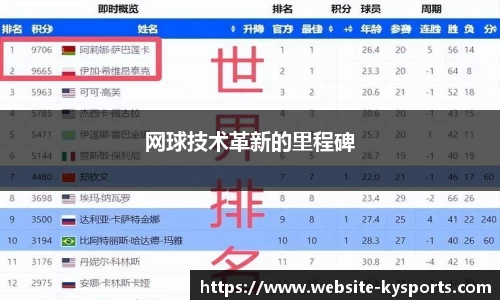 网球技术革新的里程碑